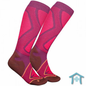 Ski Performance Compression Socks Pink