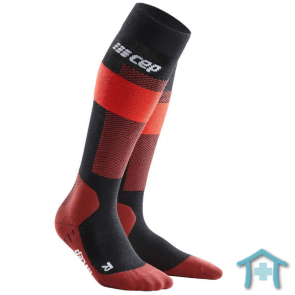 CEP Ski Merino Compression Socks in blau