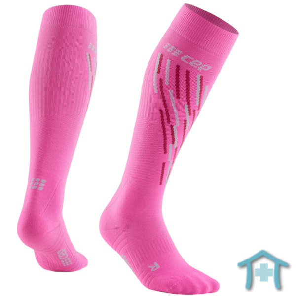 CEP Ski Thermo Compression Socks in gelb