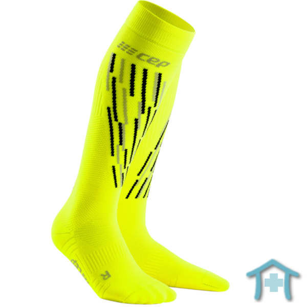 CEP Ski Thermo Compression Socks in gelb