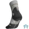 Outdoor Merino Mid Cut Socks Women stone grey mit Polster und Blasenschutz