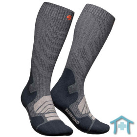 Outdoor Merino Wandersocken Bauerfeind in lava grey