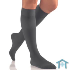 Bort Kompressionsstrumpf Klasse 2 Vital mit geschlossenem Fuss in anthrazit