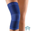 Elastische Kompressionsbandage fürs Kniegelenk in blau