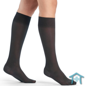 Sigvaris Delilah 70den Stützstrumpf in elegantem anthrazit grau