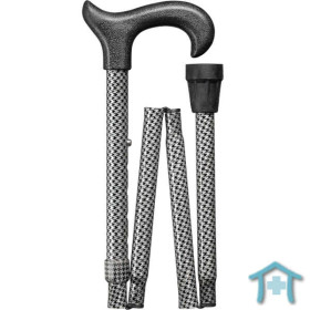 Faltstock Uni-Ergonomic mit Derby-Griff in pepita