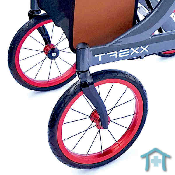 Outdoor-Rollator T REXX Frontrad gross