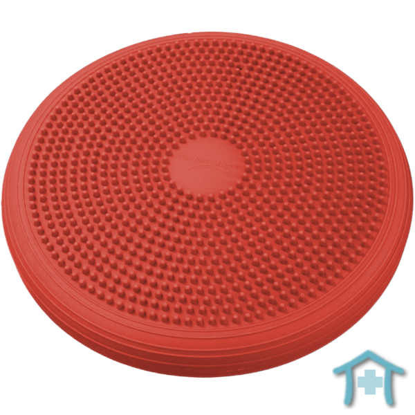 Balance-Kissen Sitty Air mit genoppter Seite, rot