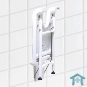 Duschklappsitz AQUATEC Sansibar eingeklappt