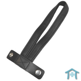 Stockschlaufe aus Kunstleder schwarz