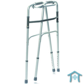 Gehhilfe Gecko reziprok in zusammengeklapptem Zustand für Transport und Lagerung