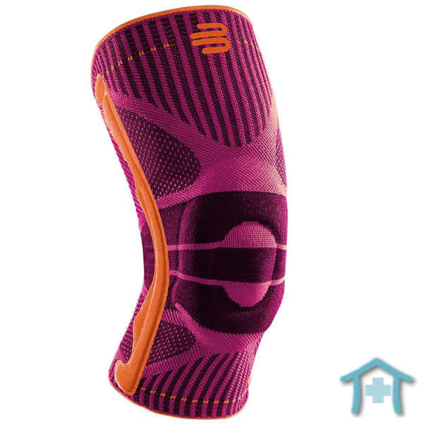 Bauerfeind Knee Support Sport Kniebandage Pink isoliert