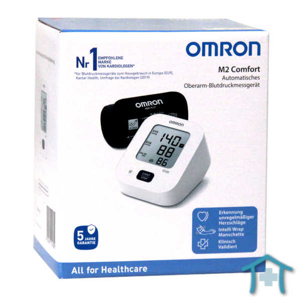 Omron M2 Comfort Blutdruckmessgerät, Packshot