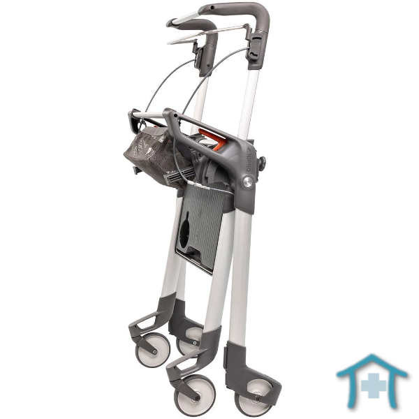 TOPRO Hestia Premium Indoor Rollator gefaltet, aufgestellt