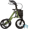 Rollator TAiMA XC mit Pneu, Seitenansicht grün