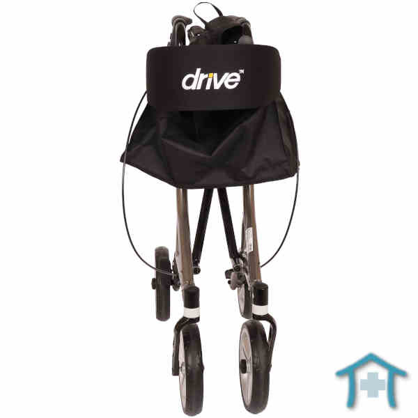 Leichtgewicht-Rollator Nitro SL grau, zusammengeklappt