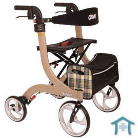 Premium-Rollator Nitro in champagner gold