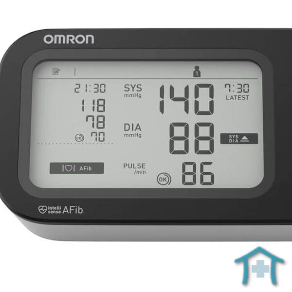 Omron M7 Intelli IT AFib Blutdruckmessgerät Display
