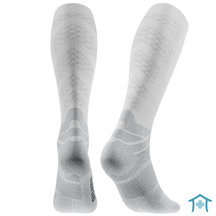 Run Performance Compression Socks für Damen, weiss