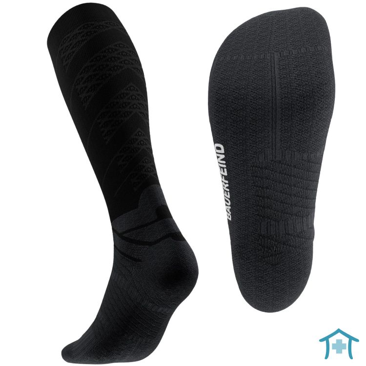 Run Performance Compression Socks Herren, Spezialsohle zum Laufen