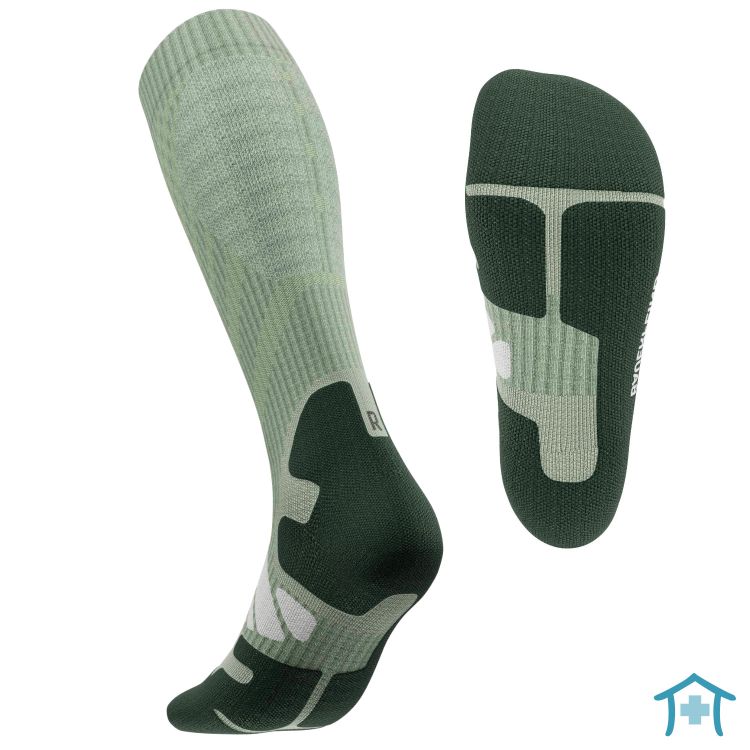 Funktionelle Merino Wandersocken von Bauerfeind Sports, für Damen in herbal green