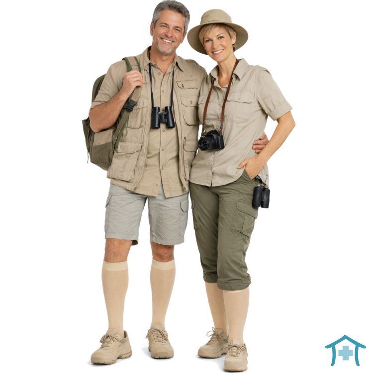 Compressana Twist Stützstrumpf Baumwolle