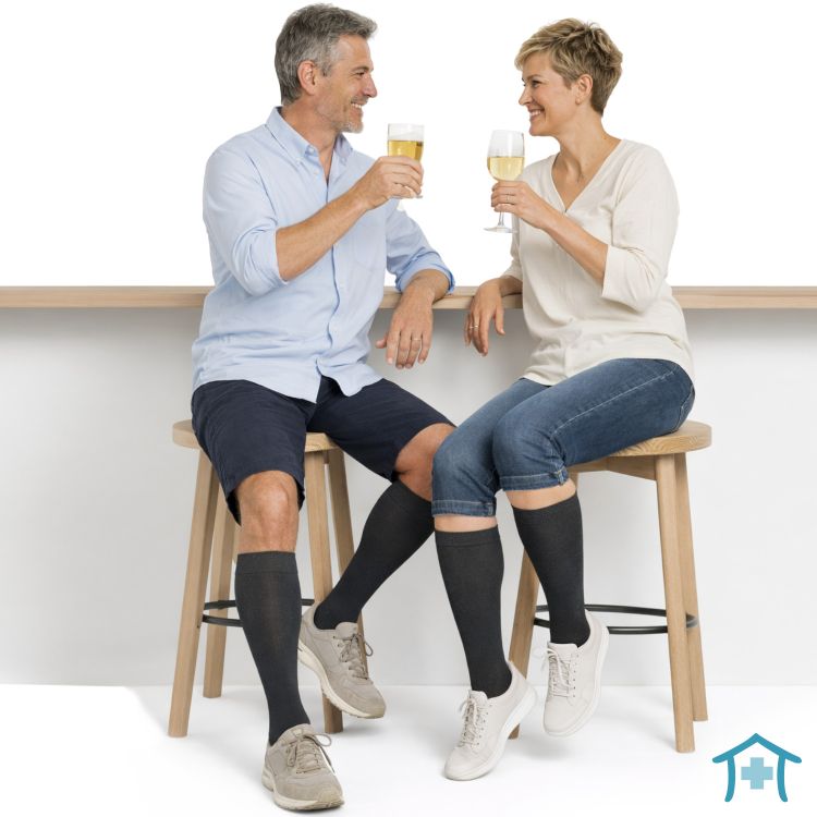 Compressana Twist Stützstrumpf Baumwolle