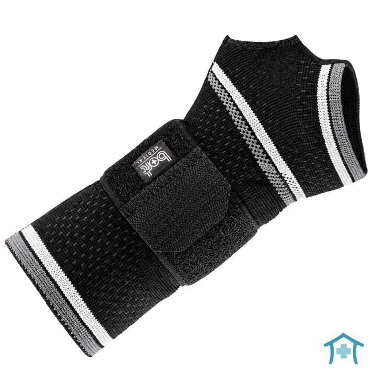 ManuBasic Handgelenkbandage mit Schiene & Band isoliert schwarz