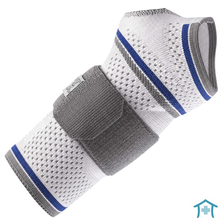 ManuBasic Handgelenkbandage mit Schiene & Band isoliert, silber