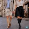 Sigvaris Traveno Reisestrumpf beige Stadt