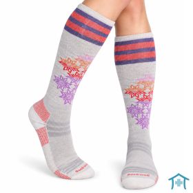Powder Day Merino Stützsocken Damen - Skisocken mit Merino und Alpakawolle