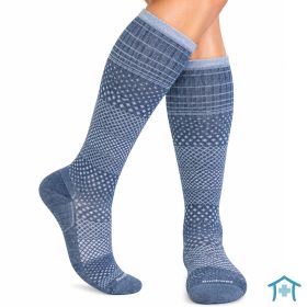 Micro Grade Denim Stützstrumpf Damen by SockWell