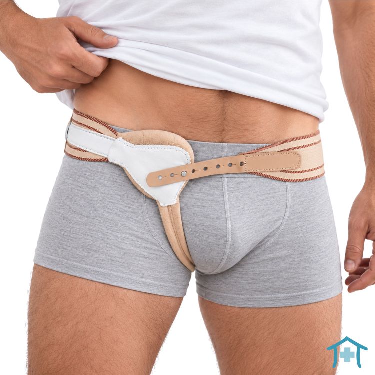 BORT HerniaFix Elastisches Bruchband mit Pelotte & Riemen