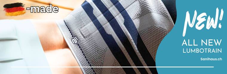 Neue LumboTrain Rückenbandage von Bauerfeind
