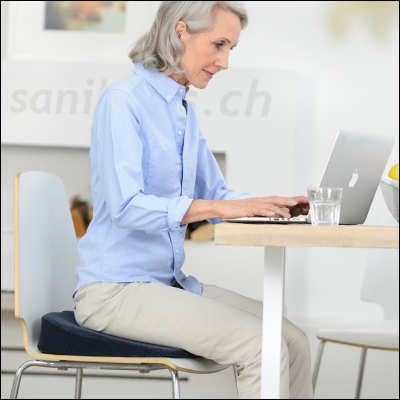 Sitzkissen Keil im Büro