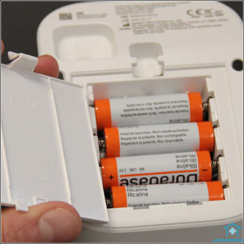 Einlegen der Batterien