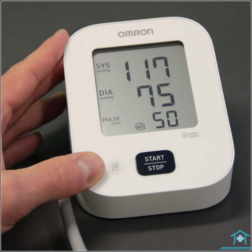 Grosses Display des Omron M2