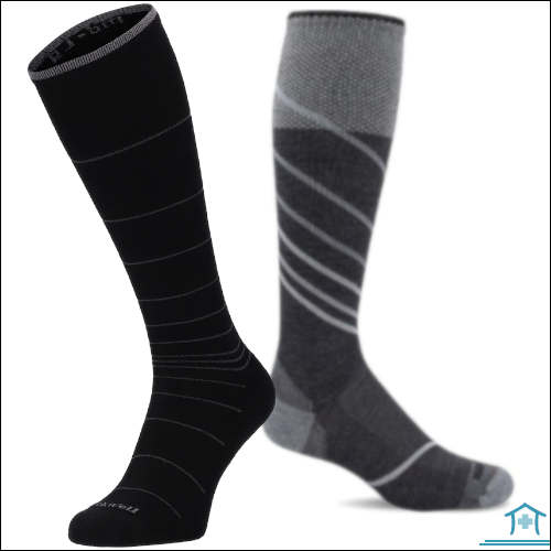 Herrensocken mit Linienmuster