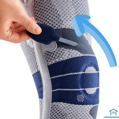 Medialer Zug zur Führung der Patella