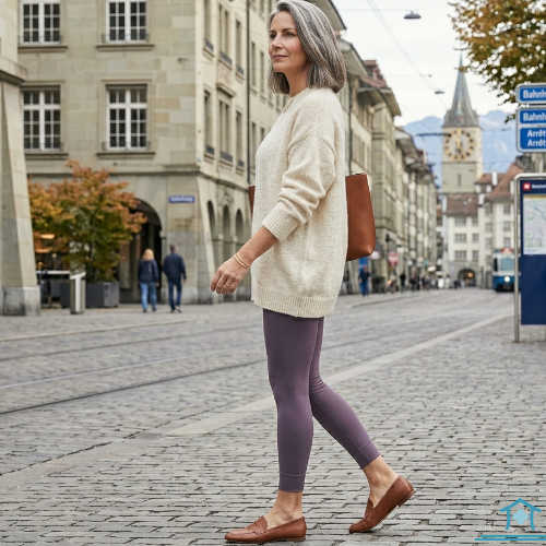 Juzo Soft Leggings in Cosy Violet