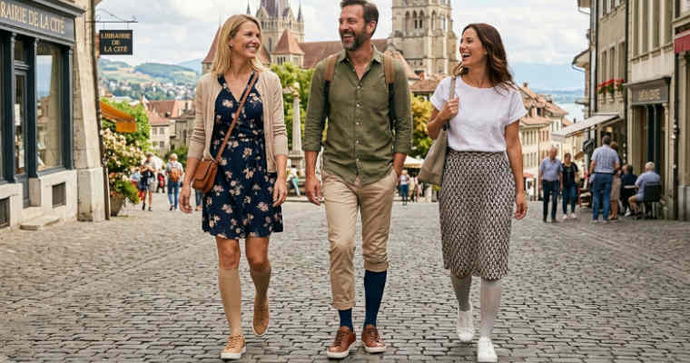 Leichte Baumwoll-Stützstrümpfe mit moderner Mikrofaser