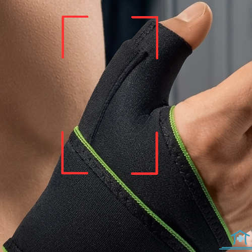 Flexible Schiene zur Entlastung des Daumens